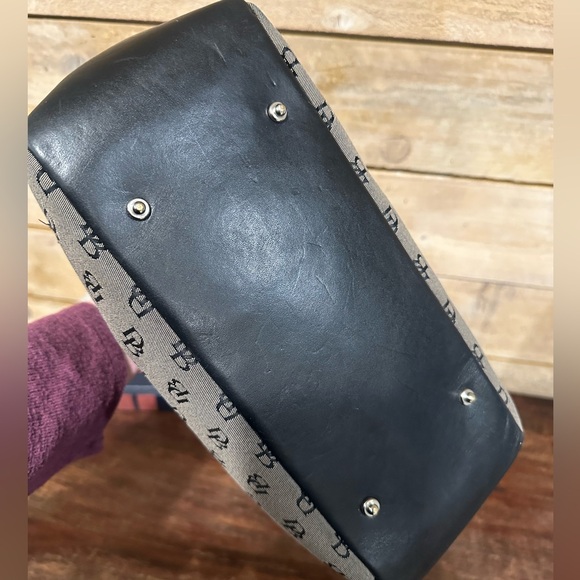 Dooney & Bourke signature canvas and leather satchel bag - Picture 5 of 9